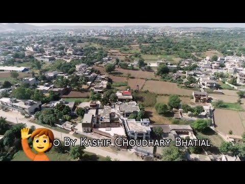 Jhelum most beautiful village bhatial jhelum on drone camera view