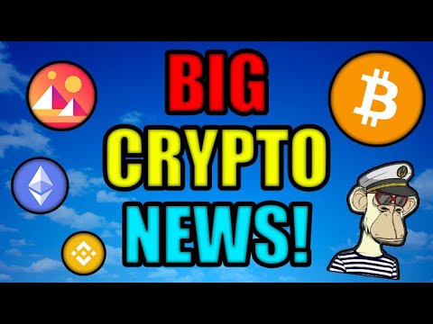 BIG NEWS FOR CRYPTO HOLDERS! (Bitcoin, Ethereum, & Decentraland) + MAJOR NFT NEWS