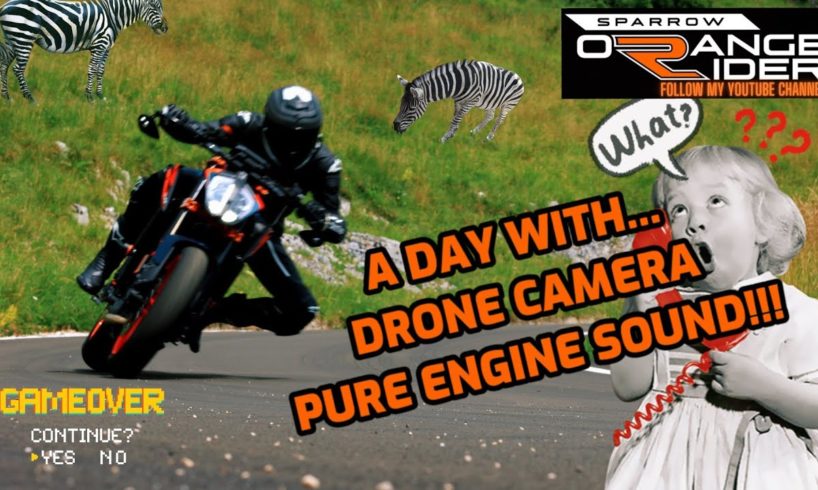 DUKE 890R PURE ENGINE SOUND [RAW] & DRONE CAMERA!!!