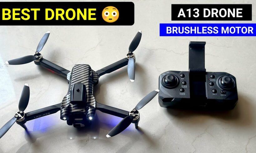 A13 & P12 pro Brushless motor Drone🔥 Best Foldable Drone with dual camera Wifi Connectivity