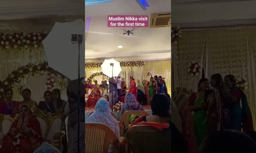 Bouncers and Drone camera at Rich Muslim wedding