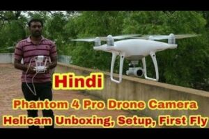Rs.1.5 lakhs - Phantom 4 Pro Drone Camera Unboxing in Hindi  Unboxing, Setup | Drone camera in India