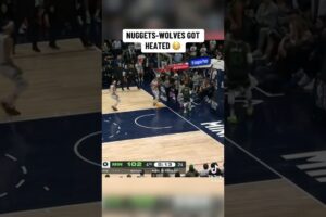 Nuggets and Wolves get heated #esports #espn #nba #funnyshorts #basketball #letsplay #ballislife