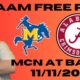 NCAAM Free Pick For November 11th, 2024- McNeese State at Alabama | Earle Sports Bets