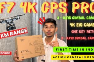 F7 Sjrc 4k Gps Drone with 3 Axis Gimbal Gopro🔥| First Time in India |Display In Remote | One Key RTH