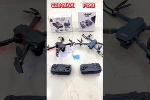 F198 VS  998 MAX 🔥 Best drone brushless motor HD Camera 720p