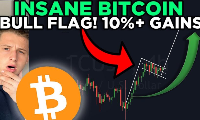 INSANE BITCOIN BULL FLAG!!! 10%+ TRADING OPPORTUNITY!!!!