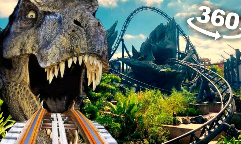 T-Rex Chase 360 Roller Coaster VR in Dinosaur Jurassic World