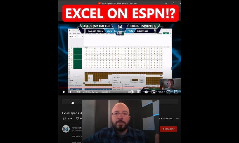 Excel on ESPN!? #shorts