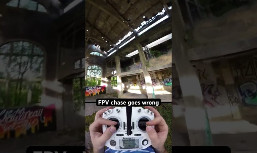 FPV drone chase goes wrong #fpv #drone #fpvdrone