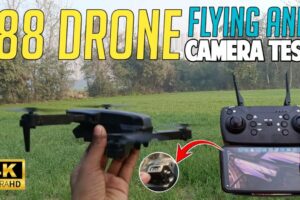 E88 4K Dual Camera Drone Flying | E88 Drone Camera Test | E88 Pro Camera Drone Flying Test