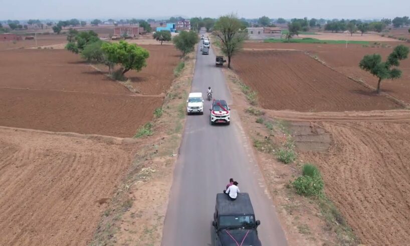 Aamir Bhai ke Sadi ❤️ 😏 😌  Drone camera Video 🎥#trending #thar #shortsvideo