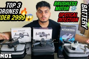 Top 3 Brushless Motor Drones ~ Obstacle Avoidance | Gps | Gimbal Camera 📷 | Dual Battery 🔋 | ₹2999 😱