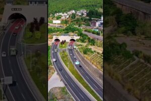 awesome road in the world take by drone camera #viral #highway #drone #viral