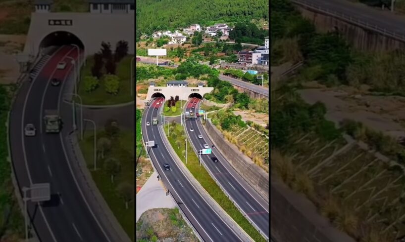 awesome road in the world take by drone camera #viral #highway #drone #viral