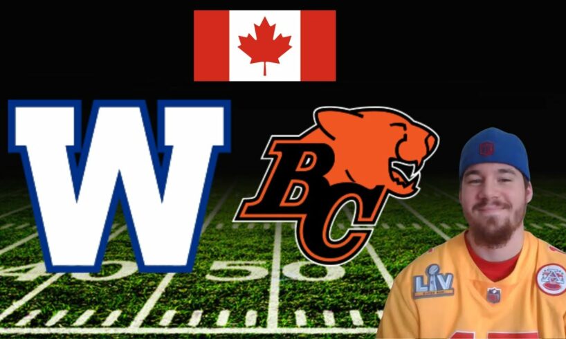 CFL Free Pick For August 18th, 2024- Winnipeg Blue Bombers at BC Lions | Earle Sports Bets