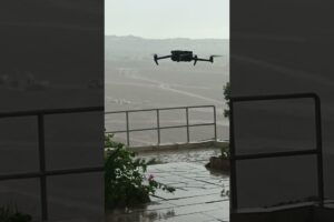 Drone camera raining coverage