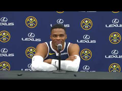 Russell Westbrook first look in Denver uniform & reacts to signing with Nuggets