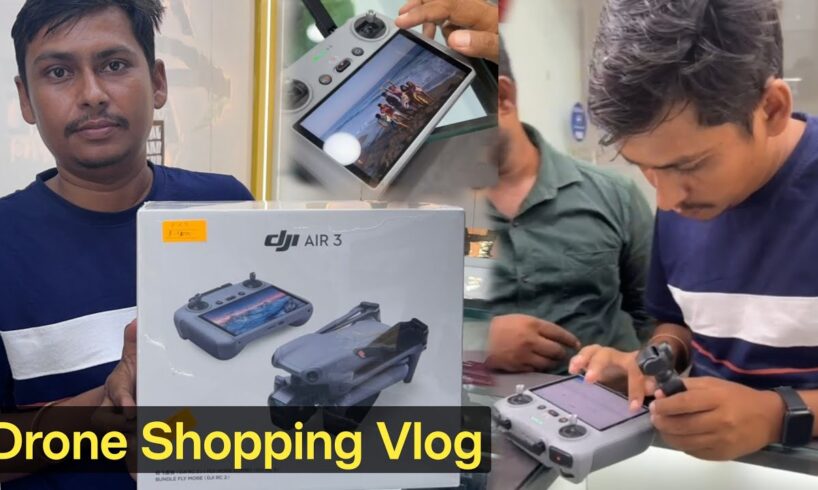 Drone shopping vlog | Drone kaise kharide |  DJI air 3 drone | Drone Camera in india @techhint