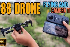 E88 4K Dual Camera Drone Flying | E88 Drone Camera Test | E88 Pro Camera Drone Flying Test