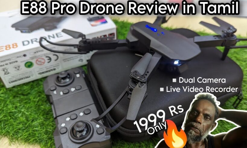 E88 Pro Dual Camera Drone Unboxing And Review in Tamil | Budget Drones தமிழ்