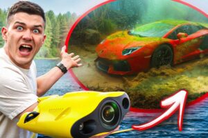 I Caught a LAMBORGHINI AVENTADOR on Camera with My Underwater Drone!