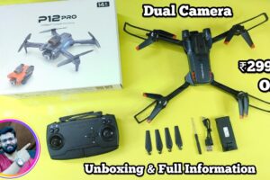 P12 Pro Drone with Dual Camera Intelligent obstacle avoidance sensor Unboxing & Full information