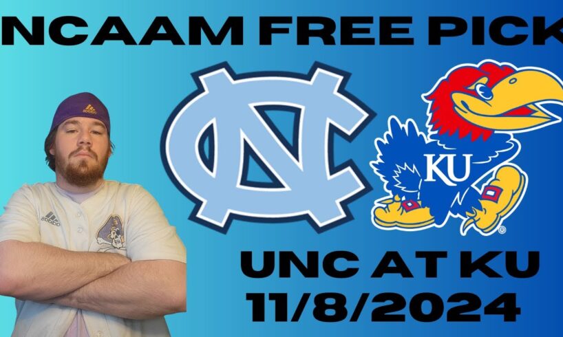 NCAAM Free Pick For November 8th, 2024- North Carolina at Kansas | Earle Sports Bets