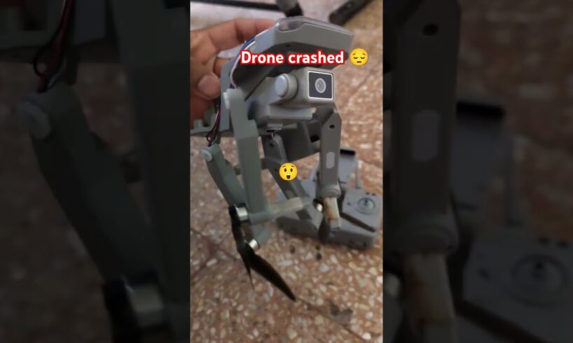 Aaj Mera drone crashed ho gaya || today is my drone camera crashed 😭💔 #djidrones #droneworld #shorts