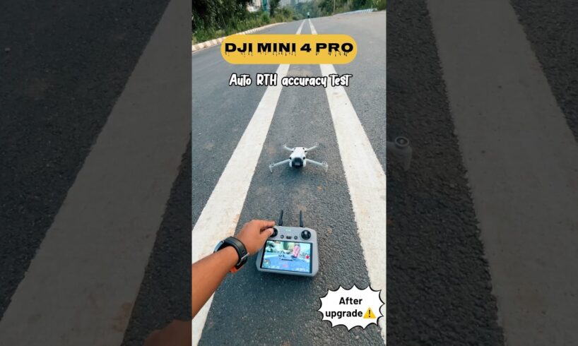 DJI MINI 4 pro RTH is so accurate 😳 #landing #djimini4pro #dji #drone #rth