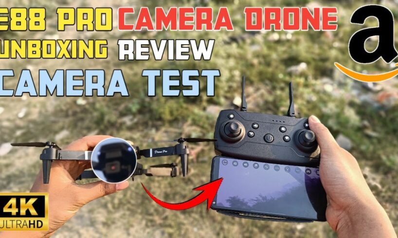 E88 Pro Camera Drone Unboxing, Flying,Review & Camera Test