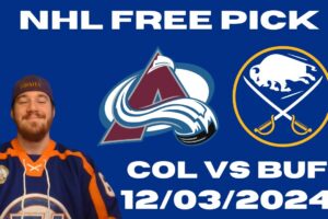 NHL Free Pick For December 3rd, 2024- Colorado Avalanche at Buffalo Sabres | Earle Sports Bets