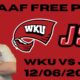 NCAAF Free Pick For December 6th, 2024- Western Kentucky at Jacksonville State | Earle Sports Bets