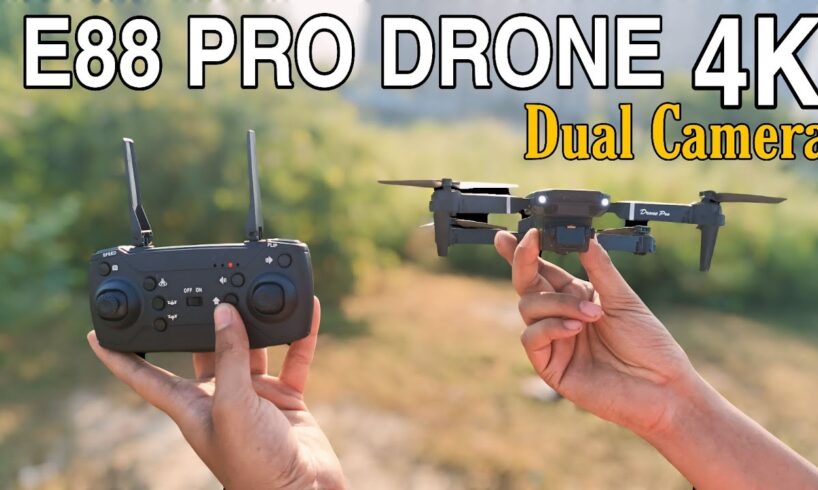 E88 Pro 4K Dual Camera Drone Flying | E88 Drone Camera Test | E88 Pro Camera Drone Flying Test