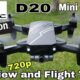 DEERC D20 Mini drone - Awesome Flyer!! (Review and Flight Test) 720p Cam, Voice Control, Gestures